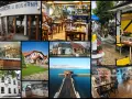 Kolaż zdjęć restauracji i widoków nad Zatoką Pucką.
