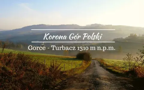 Droga przez zielone wzgórza Gorców do Turbacza, najwyższego szczytu.